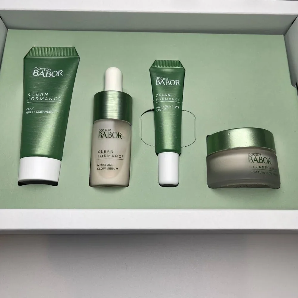 New! Doctor Babor Cleanformance Pre- & Probiotic Moisture Glow Routine Boxed Set